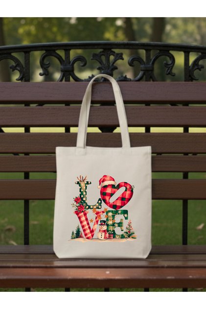 New Year Themed Love Designed Cloth Bag – Gift & Daily Use