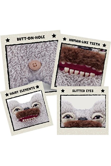 Cici Oyuncak Fugglers Hairy Fuggs Funny Ugly Monster Plush Old