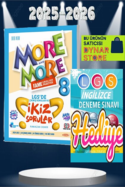 Kurmay Yayınları More and more 8. Sınıf LGS DE ÇIKMIS VE IKIZ