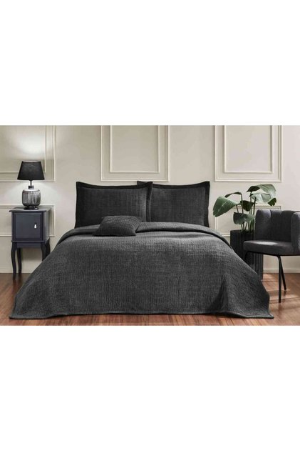 Bedspread Pold Anthracite Double Size