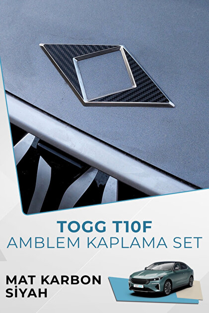 Togg T10F Sedan Compatible Emblem Covering Sticker Set
