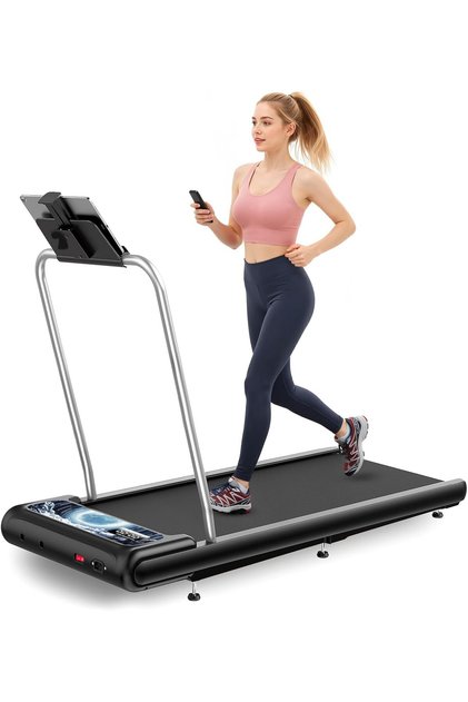Walking Treadmill Pad with Handle Bar, Silent and Foldable Fitness Equipment