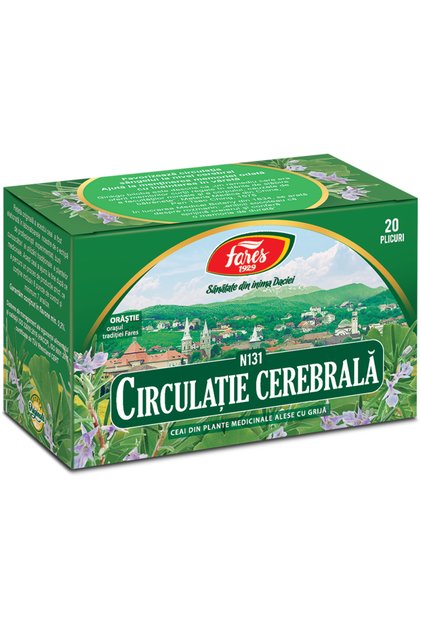 Circulația cerebrală, ceai la pliculeț -