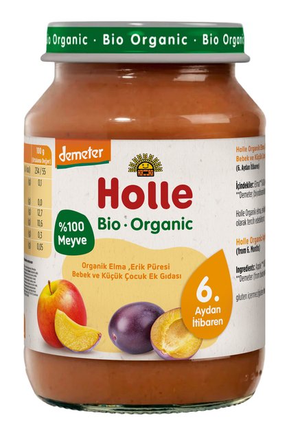 HOLLE ORGANİK ELMA, ERİK PÜRESİ
