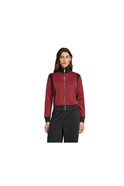 adidas Houndstooth Tt Kadın Günlük Ceket JY3461 Kırmızı - Fiyatı