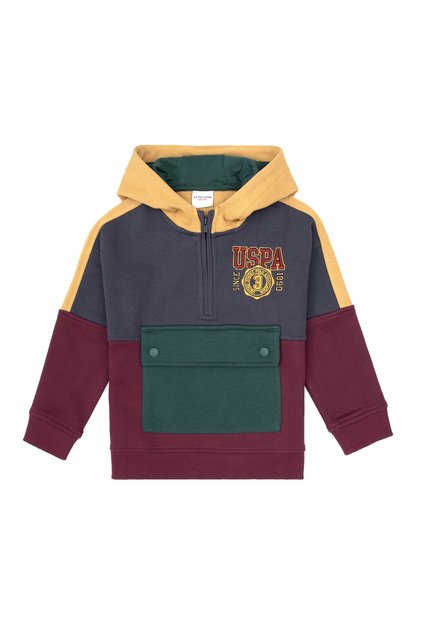 Boy's Claret Red Hooded Sweatshirt 50308541-Vr177