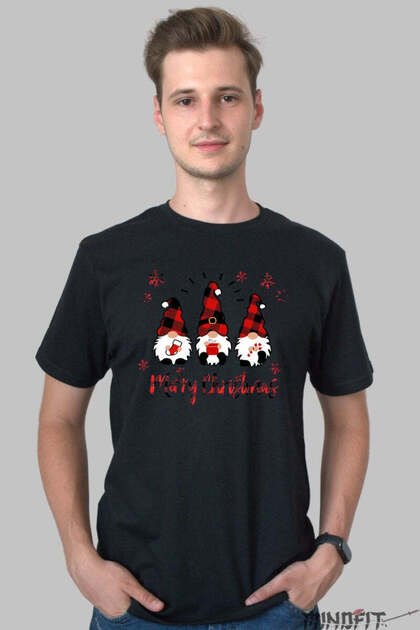 Tricou De Craciun Pitici Veseli Cu Cadouri Barbat