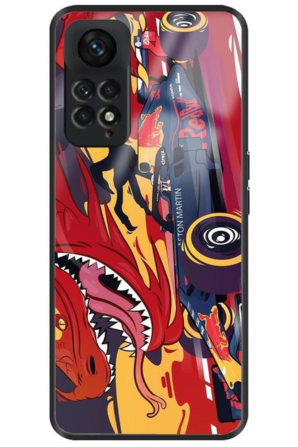 Xiaomi Redmi Note 11 Camera Protected Premium Formula 1 Pattern Glossy Phone Case