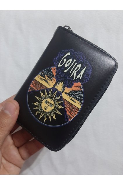 Owl Bag Gojira Patterned Design Faux Leather Wallet