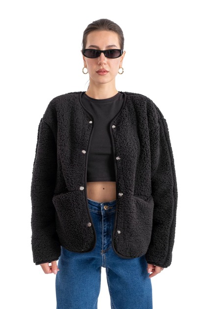 Plush Snap Jacket - C601