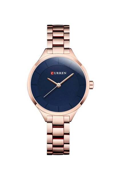 Women's Water Resistant Analog Watch 9015 - 34 mm - Rose Gold