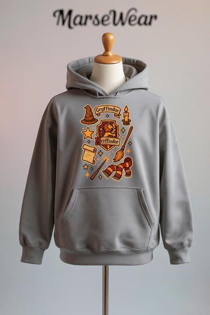 Printed Cotton 3 Thread Oversize Sweatshirt