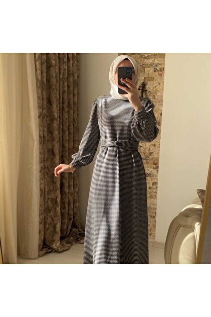 Mersha Collection Mersha Gray Ahu Breastfeeding Detailed Dress Specially  Designed for Postpartum Mothers- Trendyol