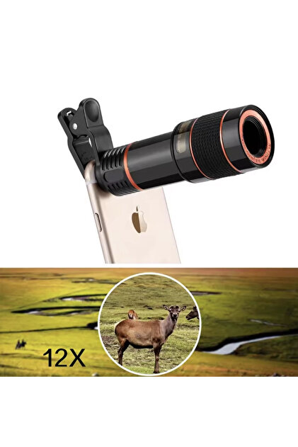 yollayenilensin 2X Zoom Telefon Teleskop Lens – Evrensel Klipsli
