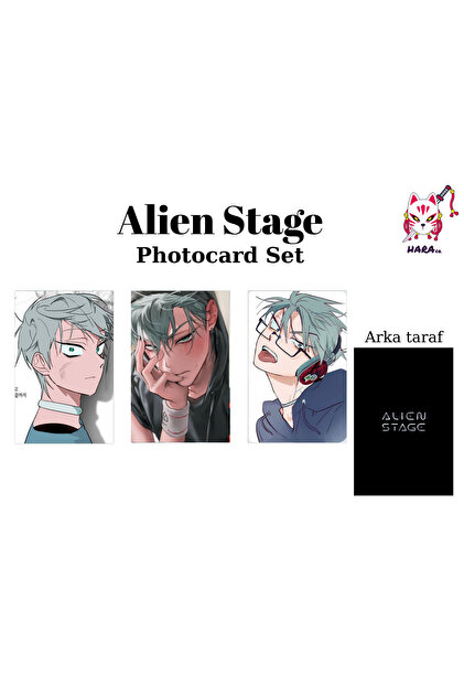 Hara Company Alien Stage Animesi Ivan ve Till Anime Photocard Seti