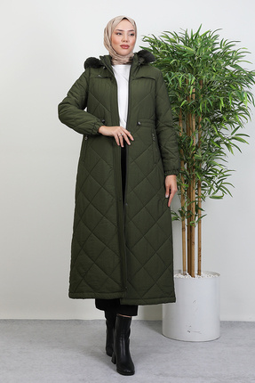 Lamia Giyim Aysema Kürklü Şişme Mont Antrsit - Fiyatı, Yorumları