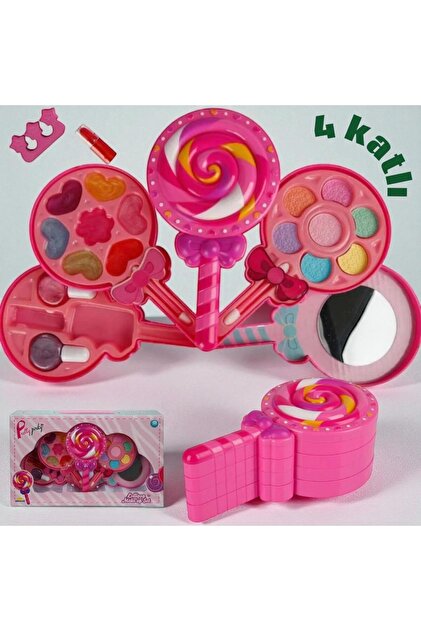 A-T AYZE-TRENDY MAKYAJ GÜZELLİK SETİ 4 KATLI LOLİPOP ŞEKİLLİ 26007