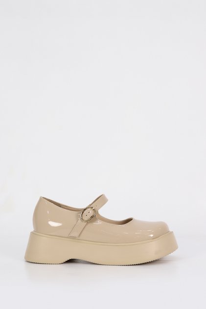 Sm 4022 Beret Buckle Detailed Sole Loafer