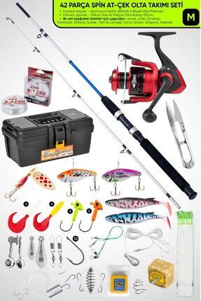 Fishack Spin At-Çek Deniz ve Göl Profesyonel Olta Seti Takımı - XL