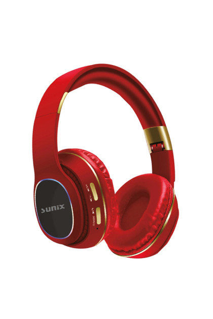 Ασύρματα ακουστικά Casti Over-Ear BLT-26, Bluetooth 5.0, Super Bass, Sunet Clar, Rosu