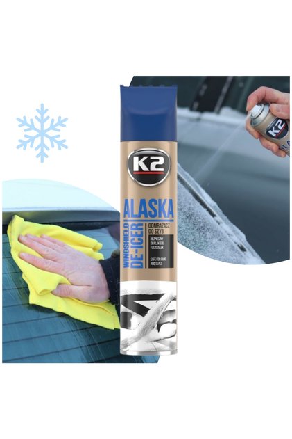 Spray profesional de degivrare a geamurilor auto K2 ALASKA 300 ml