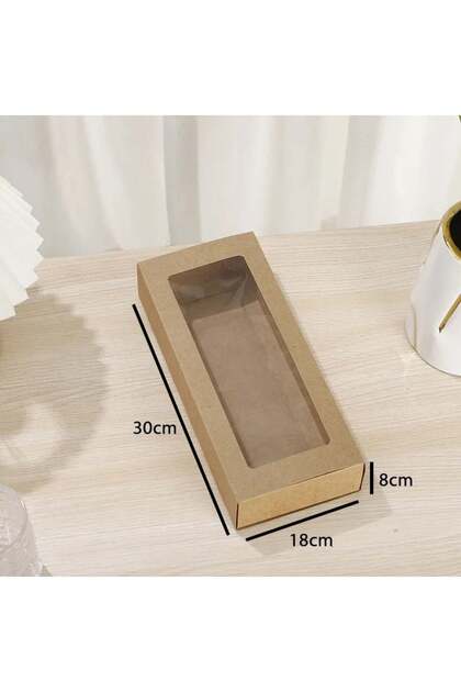 12 pieces of paper boxes with a transparent window, cardboard dimensions