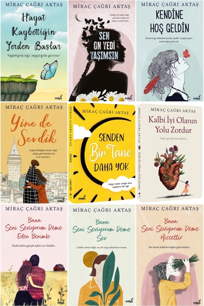 Hayat Kaybettiğin Yerden Başlar - Kendine Hoş Geldin - Miraç Çağrı Aktaş 9 Kitap Takım