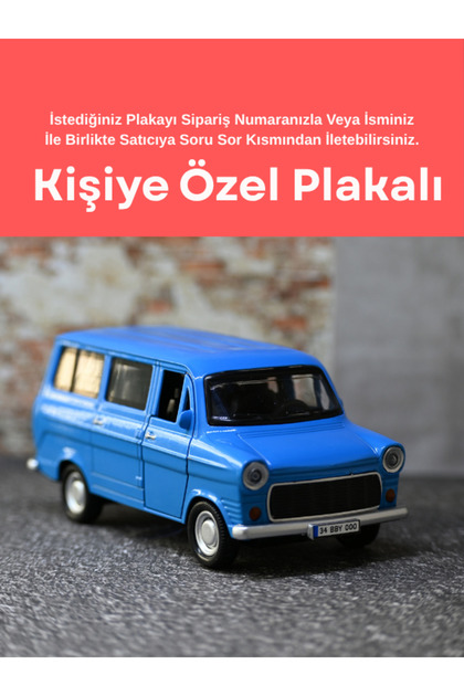 bebeym Ford Transit Metal Minibüs - Otosan Metal Oyuncak Araba