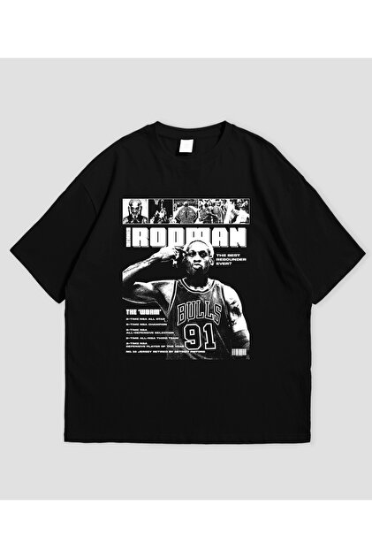SVART WEAR Dennis Rodman Baskılı Oversize T-Shirt - Fiyatı, Yorumları
