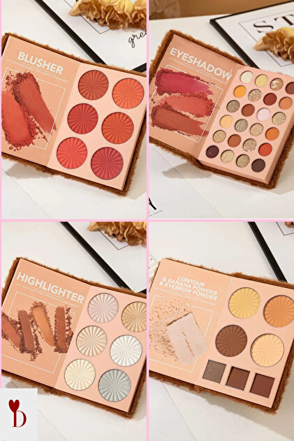 Dami Beauty 4 Katmanlı Kitap Tarzı 43 RENKLİ Katlanabilir Makyaj
