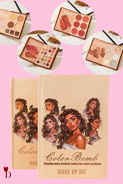 Dami Beauty 4 Katmanlı Kitap Tarzı 43 RENKLİ Katlanabilir Makyaj