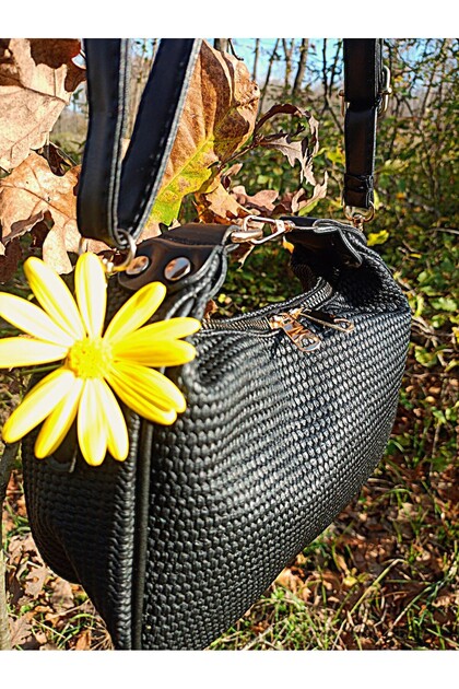 Black Color Straw Model Women's Bag