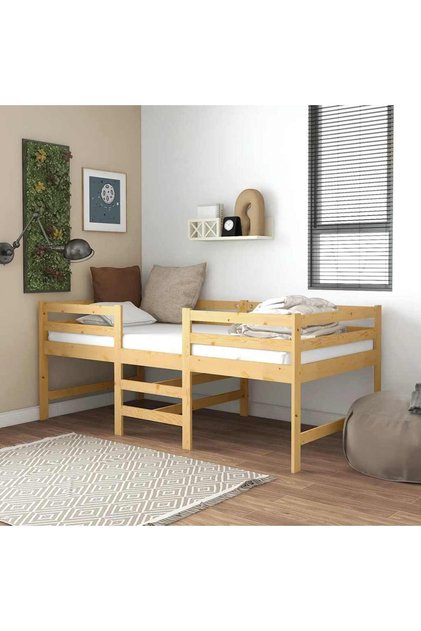 Bed Frame without Mattress 90x200 cm Solid Wood Pine