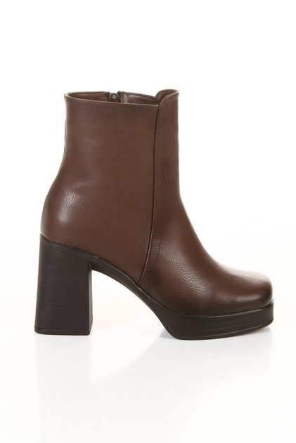 Women's High Heeled Zippered Boots