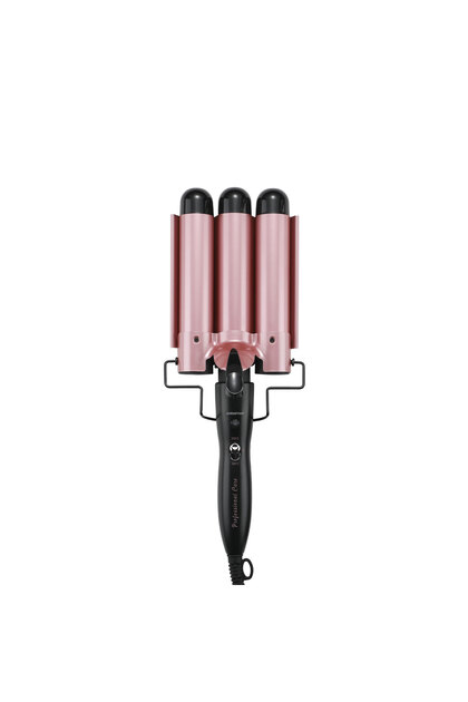 Psc43 Portable Electric Professional 32mm Diameter 120W Water Wave Wag Curling Iron Rose Gold