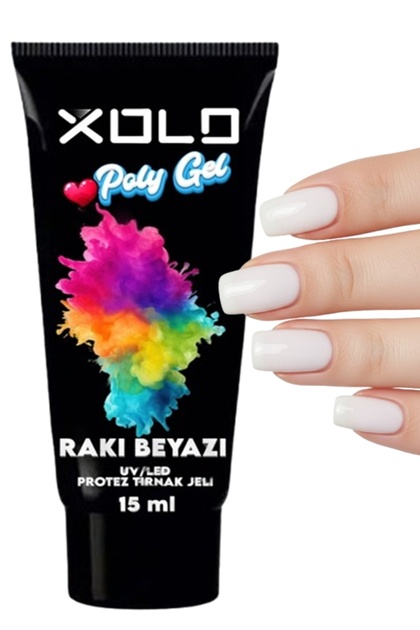Xolo Rakı Beyazı Polygel Protez Tırnak Polijel Poly Gel 15 ML