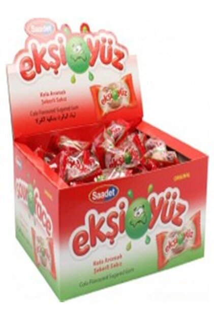 Ekşi Yüz Sakız 100 Adet Kola Aromalı