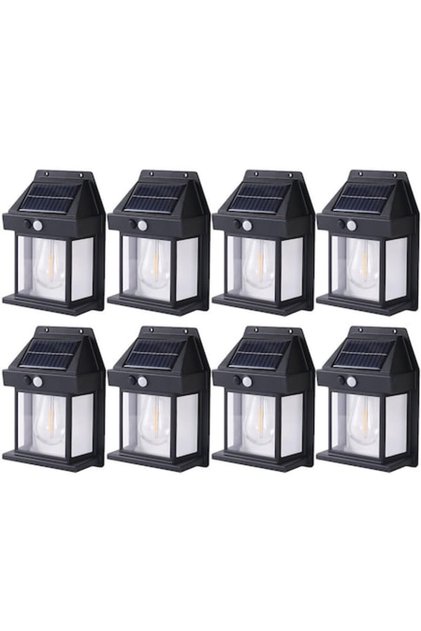 Set de 8 lămpi solare cu becuri