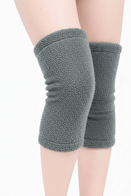 Knee Pad Peluş Diz Isıtıcı Çorap Üstü Termal Wesoft Peluş Diz Bacak Isıtıcı