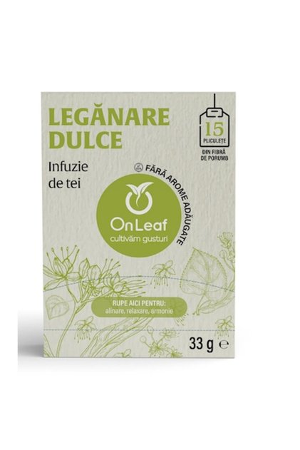 Ceai de tei, OnLeaf, 15 pliculețe de ceai, 33 g