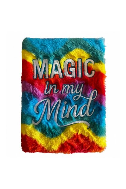 Jurnal de Vise Magie în Mintea Mea, Agendă cu Copertă Moale Multicoloră pentru Vise, Povești și Idei Creative, 80 Pagini, 15 x 21 cm,