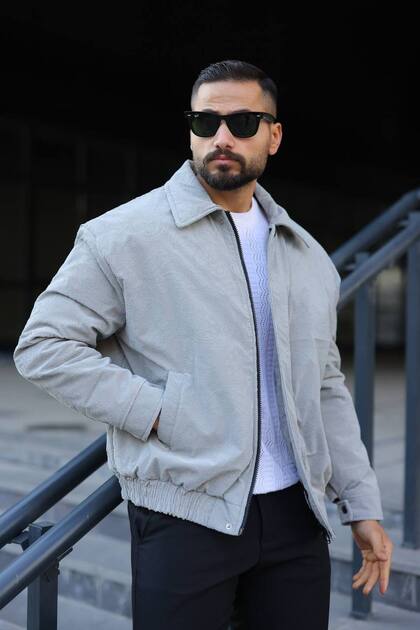 Premium Special Velvet Quilted Padded Jacket/Coat - Bomber, Modern Oversize