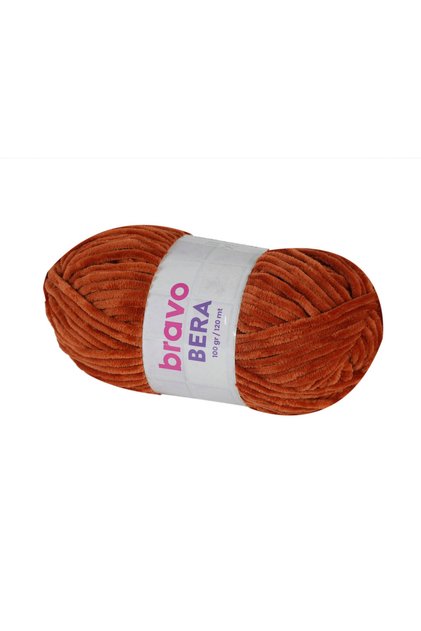 Bera Velvet Yarn 100 Gr 120 Meters (Color Code: 933) Cinnamon