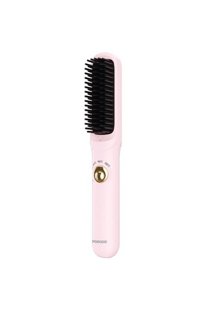Cordless Portable Hair Straightener Styler - 4000mAh Battery, Pink