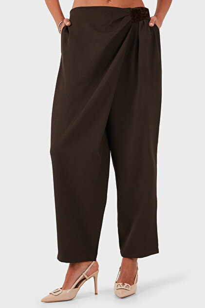 Regular Fit Normal Waist Wide Leg Trousers Pants 2687557721
