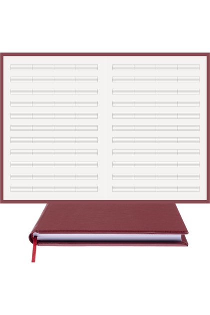 Music Notebook (No Key - Dotted) 100% Handmade, Hand Stitched – Thermo Leather Binding - A/4
