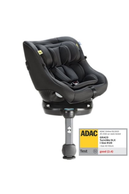 Scaun auto Turn2Me 360 DLX Midnight, 40-105 cm, certificata R129 si testat ADAC