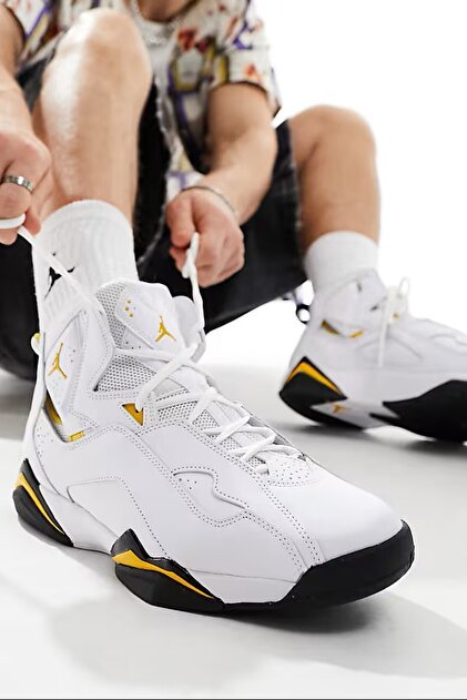 Nike Air Jordan True Flight Leather Mens Sneaker Hakiki Deri