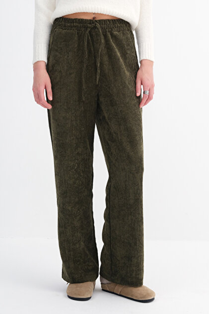 Addax Fitilli Kadife Wide Leg Pantolon PN17707 - Fiyatı, Yorumları