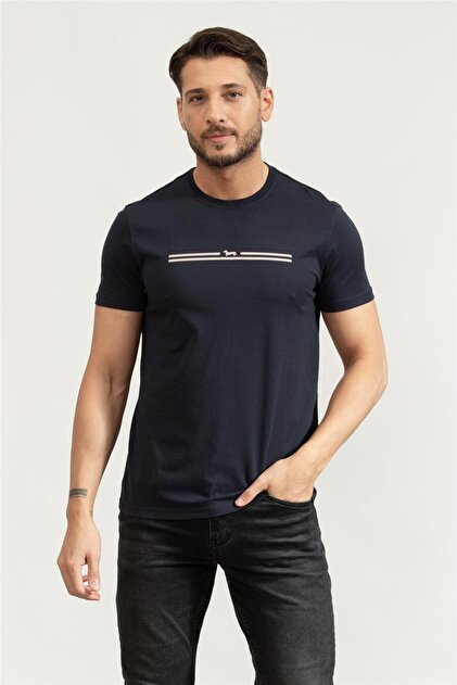 VERSACE JEANS COUTURE Erkek Bisiklet Yaka T-Shirt Siyah - Fiyatı